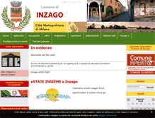 Tablet Screenshot of comune.inzago.mi.it